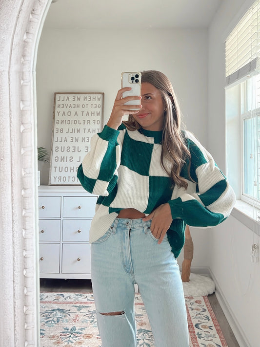 EMERALD KNIT TOP